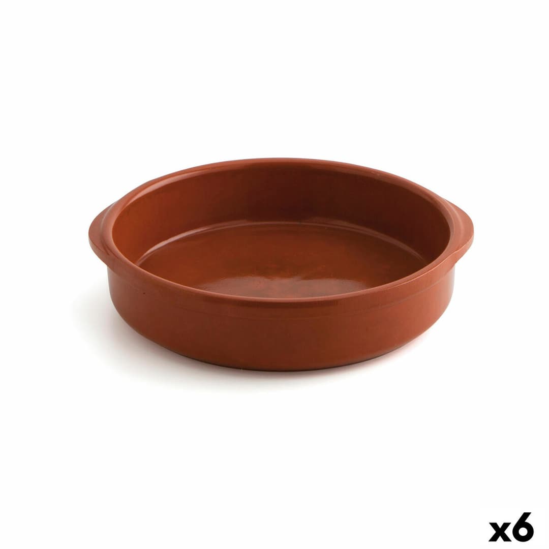 Saucepan Raimundo Barro Profesional Brown Ceramic Ø 24 cm (6 Units)