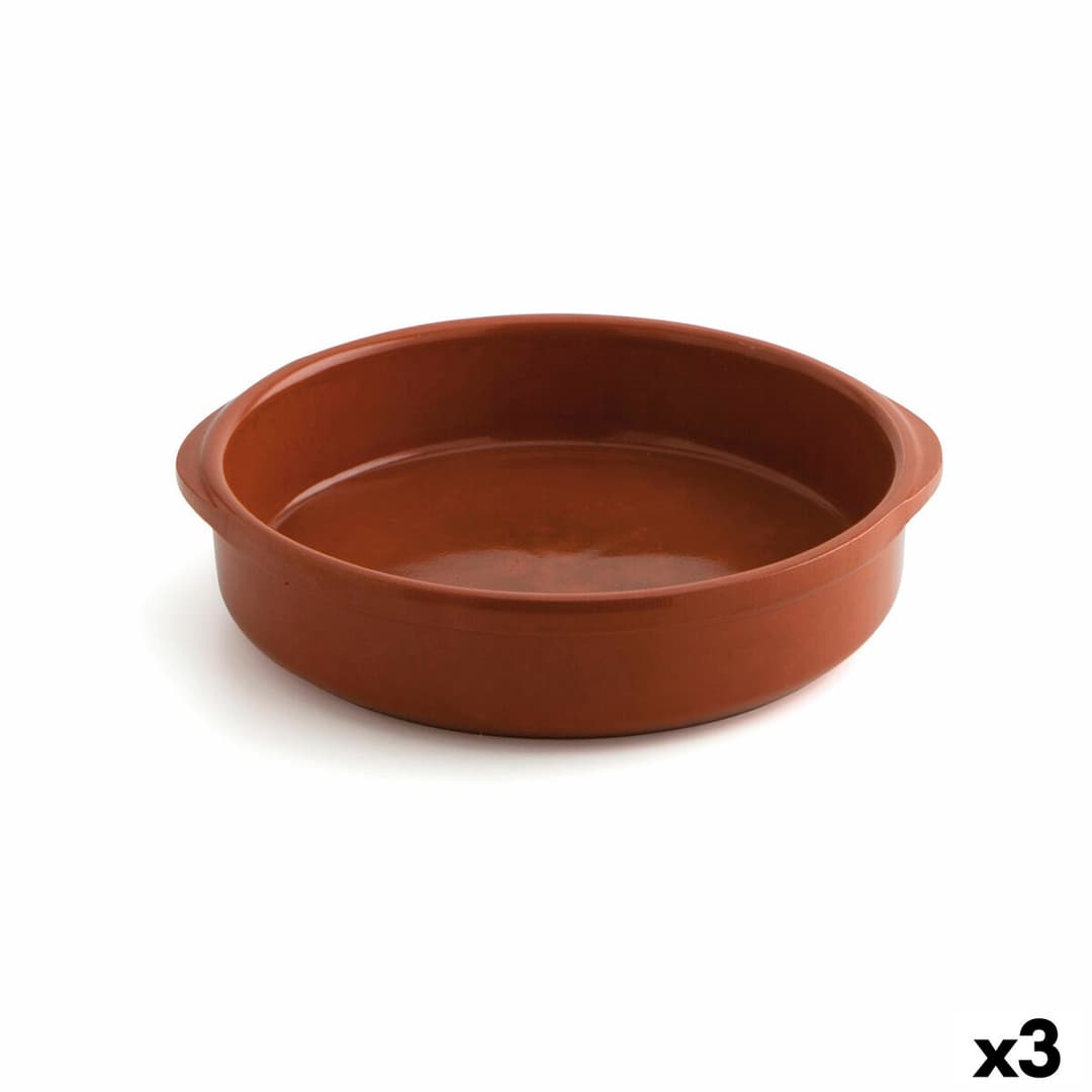 Saucepan Raimundo Barro Profesional Brown Ceramic Ø 28 cm (3 Units)