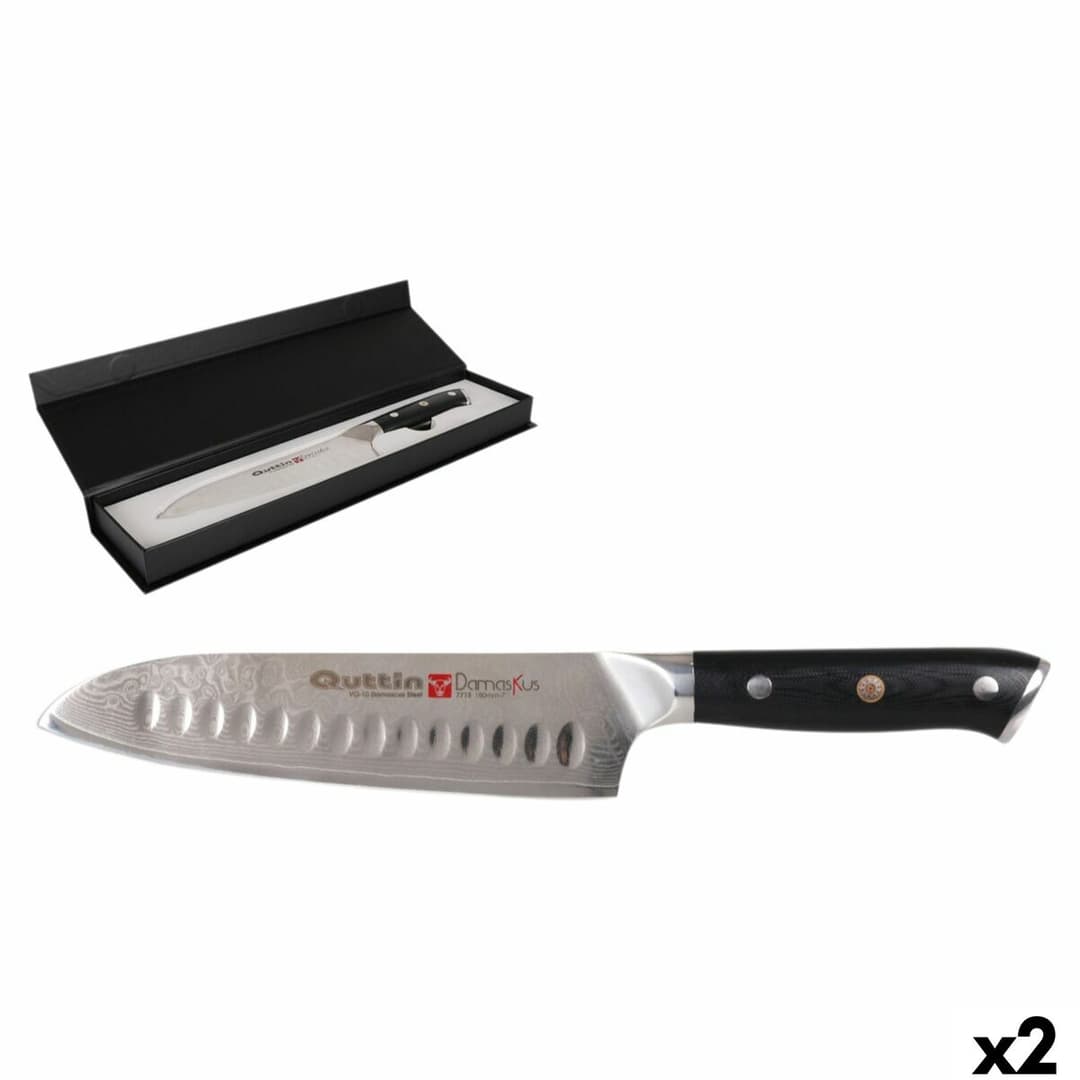 Santoku Knife Quttin 18 cm (2 Units)