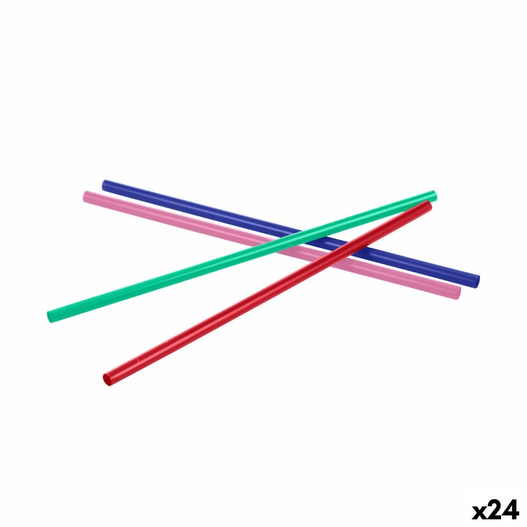 Reusable Drinking Straw Algon Plastic 19,5 cm 6 mm 30 Pieces 24 Units