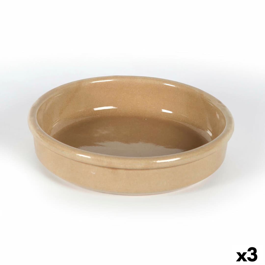 Saucepan Anaflor Barro Anaflor Brown Ceramic Ø 21 cm (3 Units)