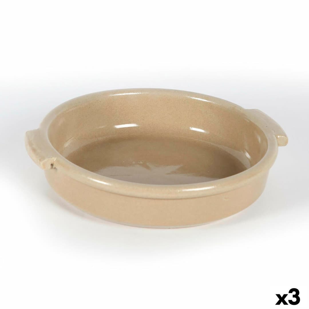 Saucepan Anaflor Barro Anaflor Brown Ceramic Ø 21 cm (3 Units)