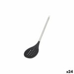 Skimmer MasterChef Silicone Stainless steel 34 cm (24 Units)
