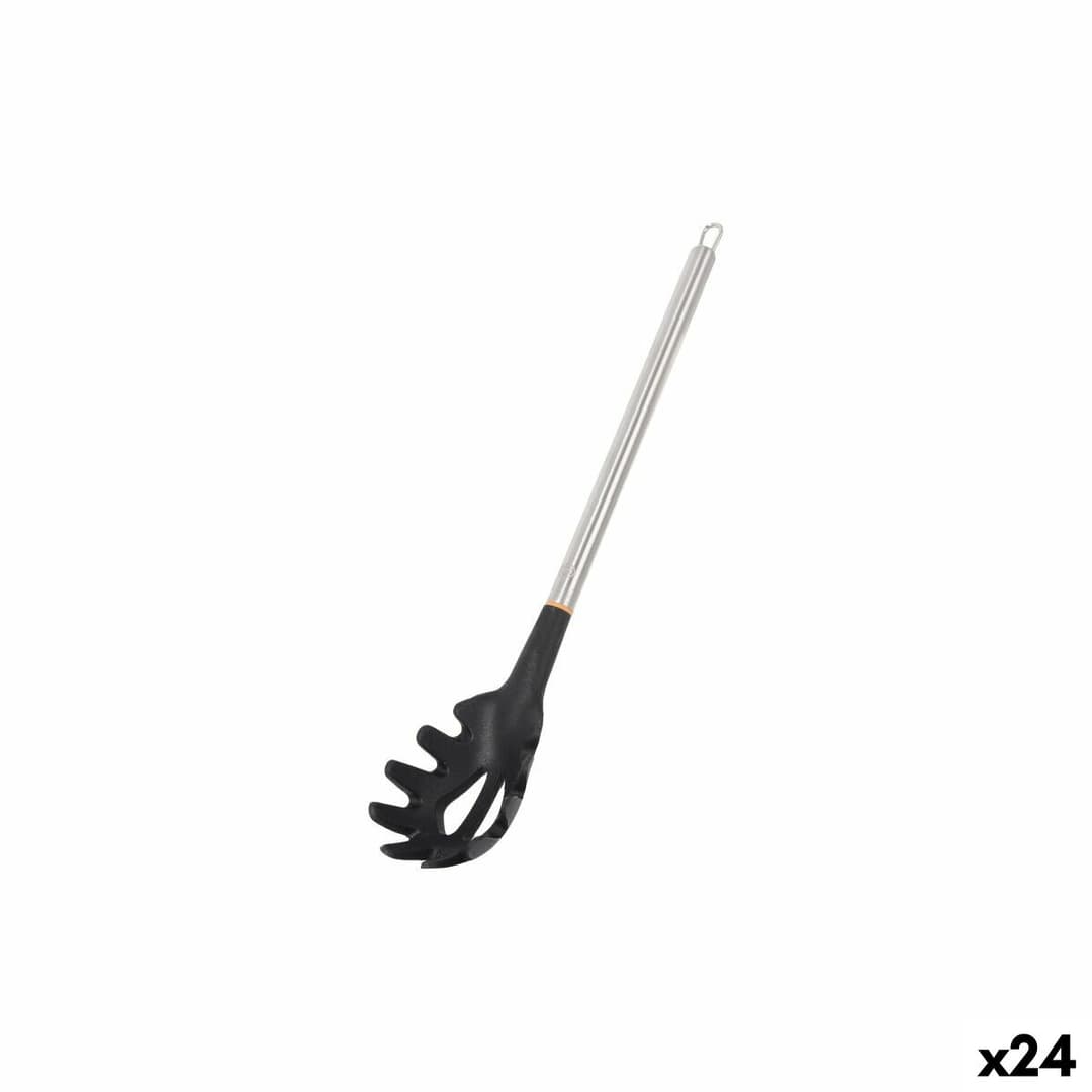 Pasta Spoon MasterChef Silicone Stainless steel 34 cm (24 Units)