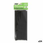Reusable Drinking Straw Algon Black 19,7 x 0,8 cm 20 Pieces 24 Units