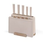 Set of Kitchen Knives and Stand Feel Maestro MR-1412-BEIGE