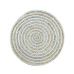 Table Mat Versa White Polyester Cotton 38 x 1 x 38 cm