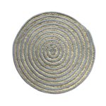 Table Mat Versa Grey Polyester Cotton 38 x 1 x 38 cm