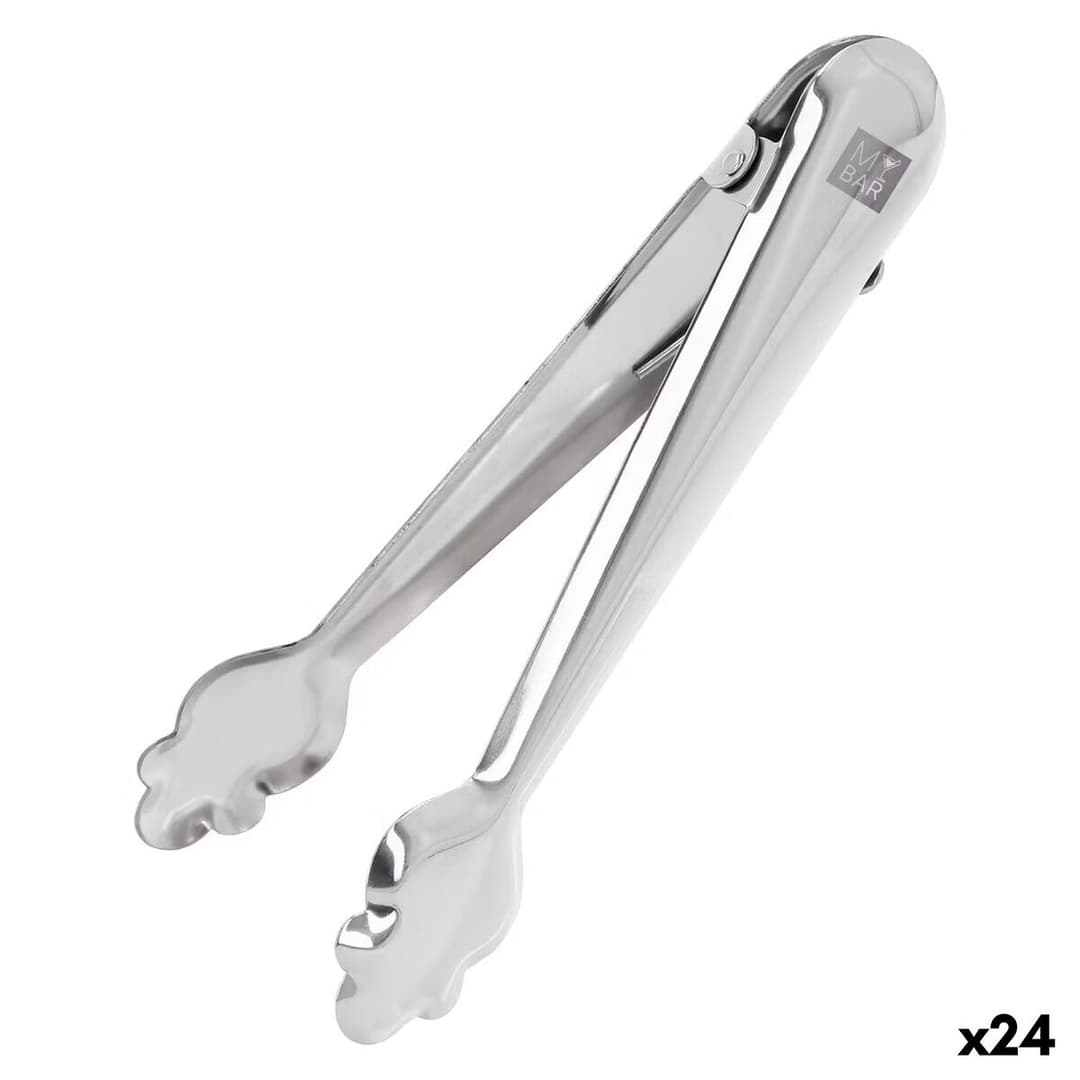 Ice Tongs My Bar Silver Stainless steel 18,7 x 3,5 x 2 cm (24 Units)