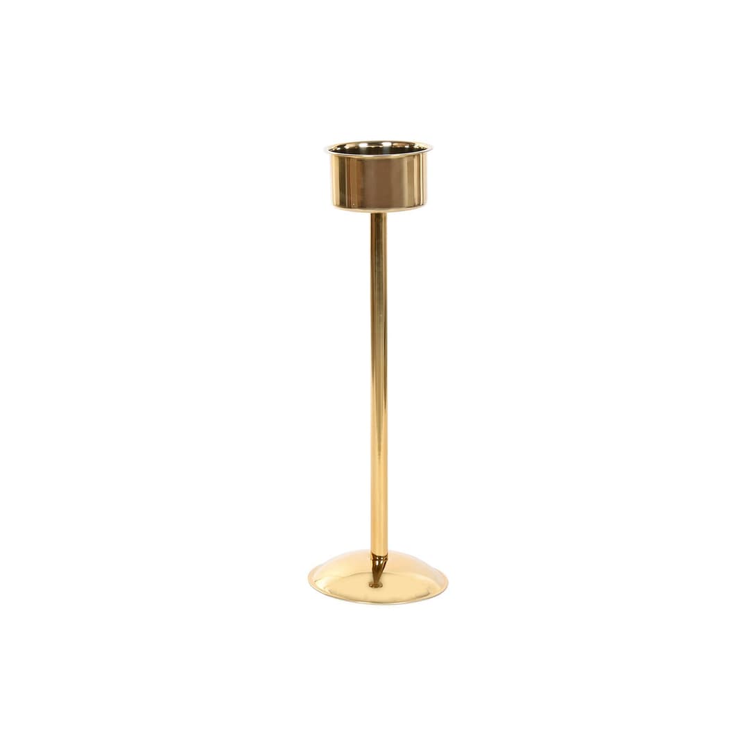 Champagne Cooler Home ESPRIT Golden Stainless steel Aluminium Glam 26 x 26 x 80 cm
