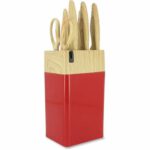 Knife Set Menastyl polypropylene Pink 6 Pieces (6 Units)