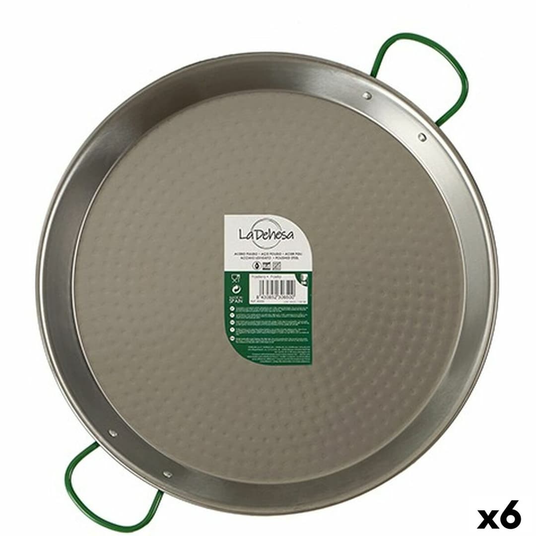 Pan La Dehesa Silver Polished Steel Ø 38 cm 51 x 6 x 39 cm (6 Units)