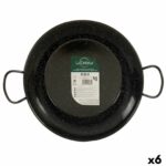 Paella Pan La Dehesa Black Enamelled Steel Ø 28 cm 39 x 10 x 29 cm (6 Units)