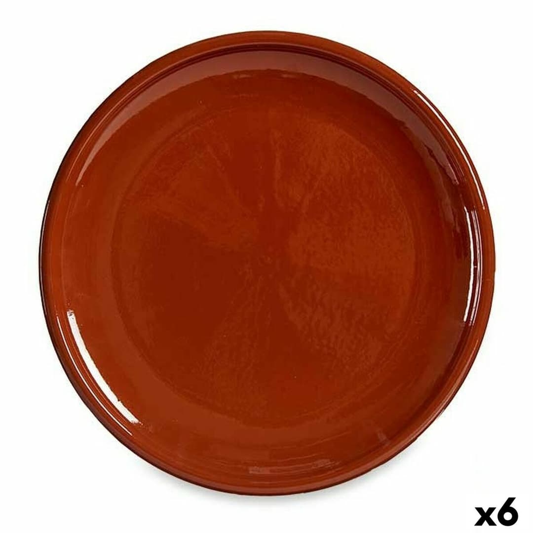 Saucepan La Dehesa Baked clay 30 x 3 x 30 cm Meat (6 Units)