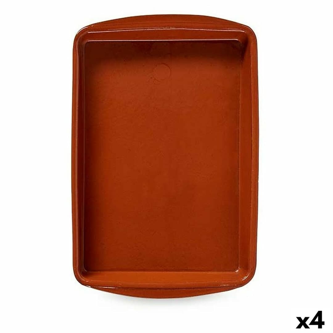 Oven Dish La Dehesa Baked clay 40 x 5 x 26,5 cm (4 Units)