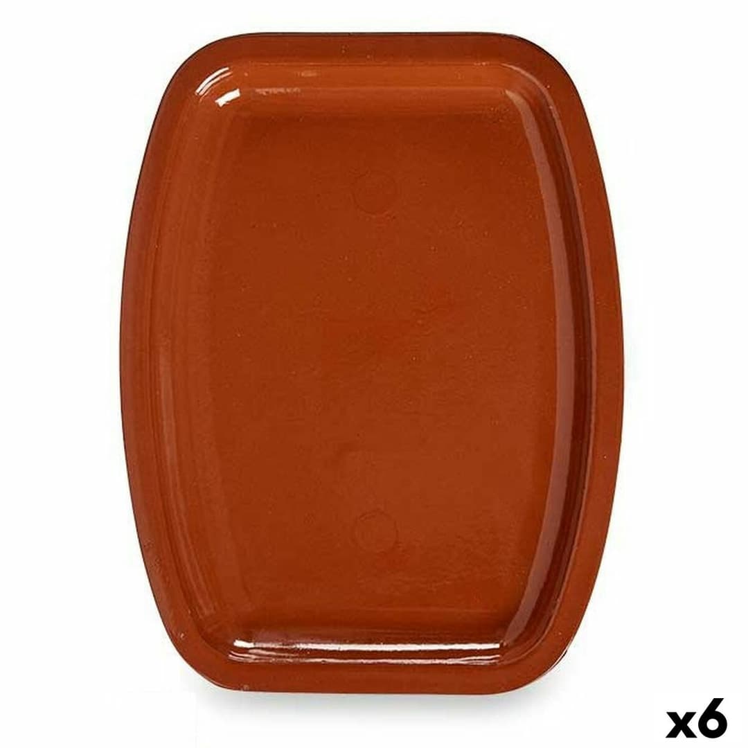 Oven Dish La Dehesa Baked clay 30 x 4 x 40 cm 40 x 4 x 30 cm (6 Units)