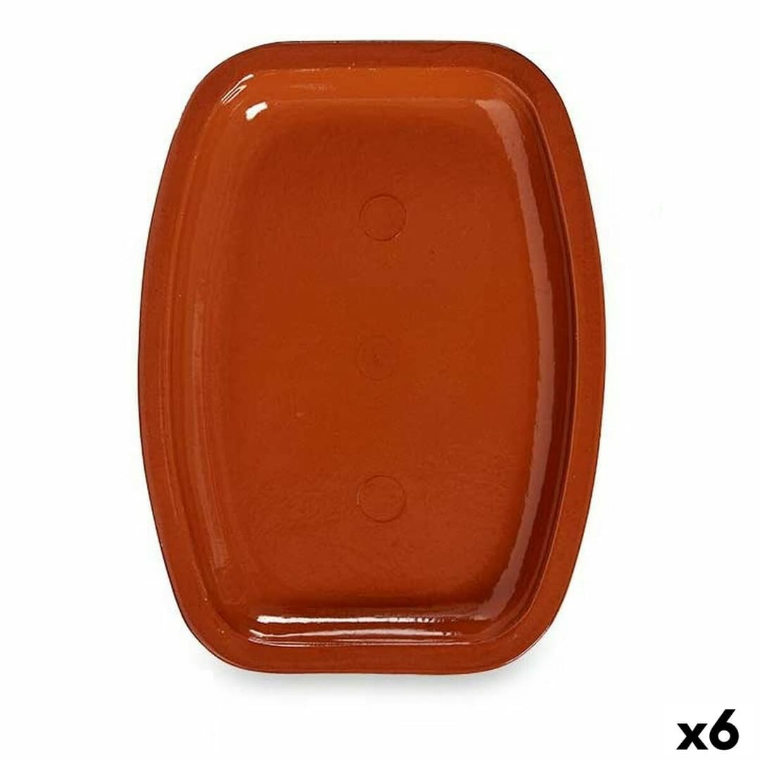 Oven Dish La Dehesa Baked clay 26 x 3,5 x 35 cm 35 x 20,8 x 25,5 cm 35 x 3,5 x 25,5 cm (6 Units)