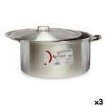 Casserole with lid Kinvara Silver 53 x 24 x 43 cm (3 Units)