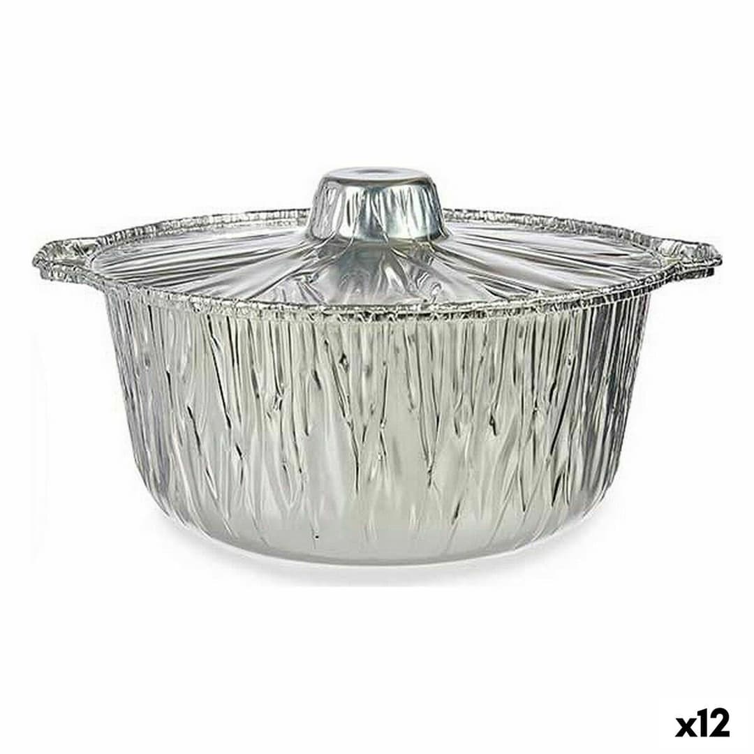 Saucepans Kinvara Silver Disposable With lid Pan