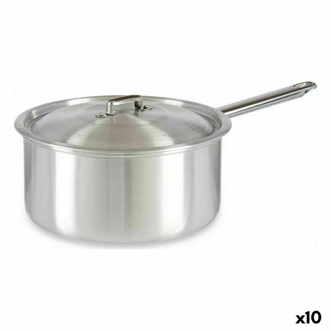 Saucepan with Lid Kinvara Silver Aluminium Ø 24 cm 5 L 43 x 15,5 x 26 cm 26 x 15,5 x 43 cm (10 Units)