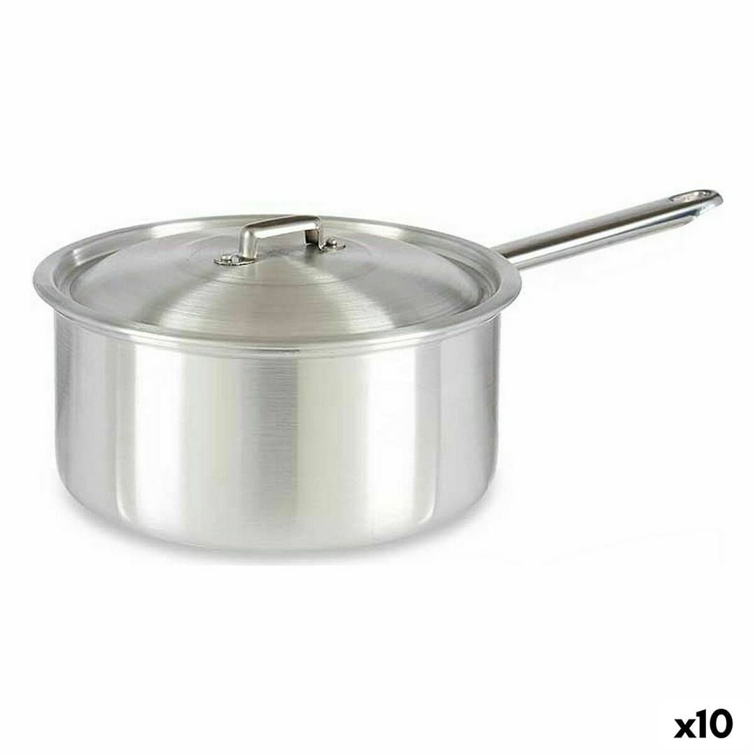 Saucepan with Lid Kinvara Silver Aluminium 4 L 24,5 x 12 x 41 cm 41 x 12 x 24,5 cm (10 Units)