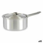 Saucepan with Lid Kinvara Silver Aluminium Ø 16 cm 1,5 L 30 x 10,5 x 18 cm 30,5 x 9 x 18 cm 18 x 10,5 x 30,5 cm (10 Units)