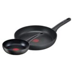 Set of Frying Pans Tefal G26890 Black Aluminium (2 Units)