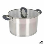 Casserole Quttin Ø 28 x 11 cm Steel (2 Units)