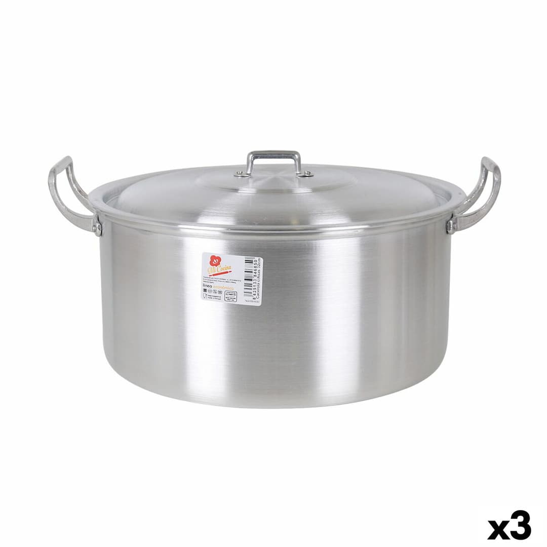 Casserole with lid 41 x 33 x 19 cm (3 Units)