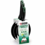 Set of Frying Pans Monix FOREST M501236 Black Aluminium