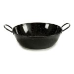 Deep Pan with Handles La Dehesa Black Enamelled Steel