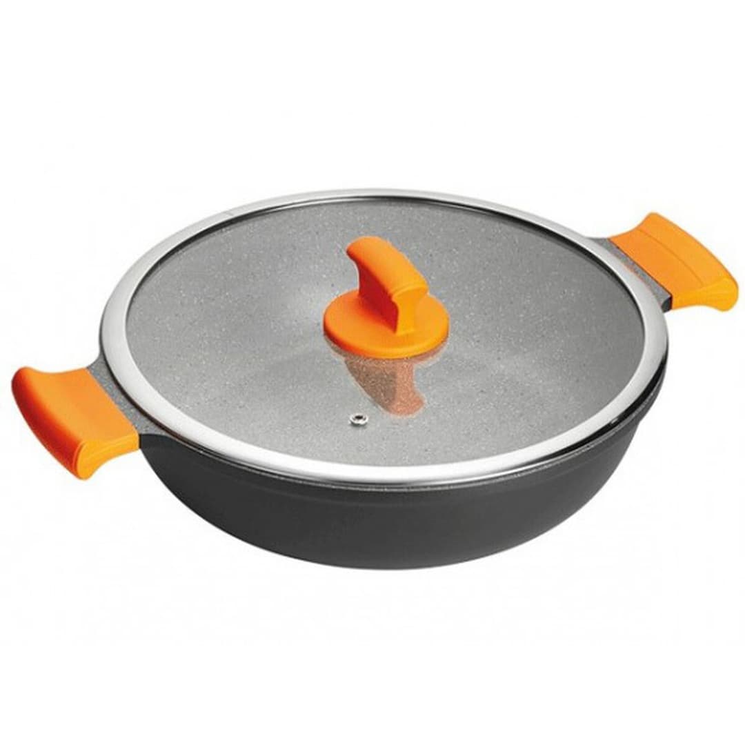Casserole with lid Inoxibar ABSOLUT Black Ø 28 cm