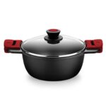 Casserole with glass lid BRA A410324 Black 4 L