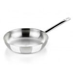 Wok Pan BRA A121612 Ø 24 cm Silver Stainless steel