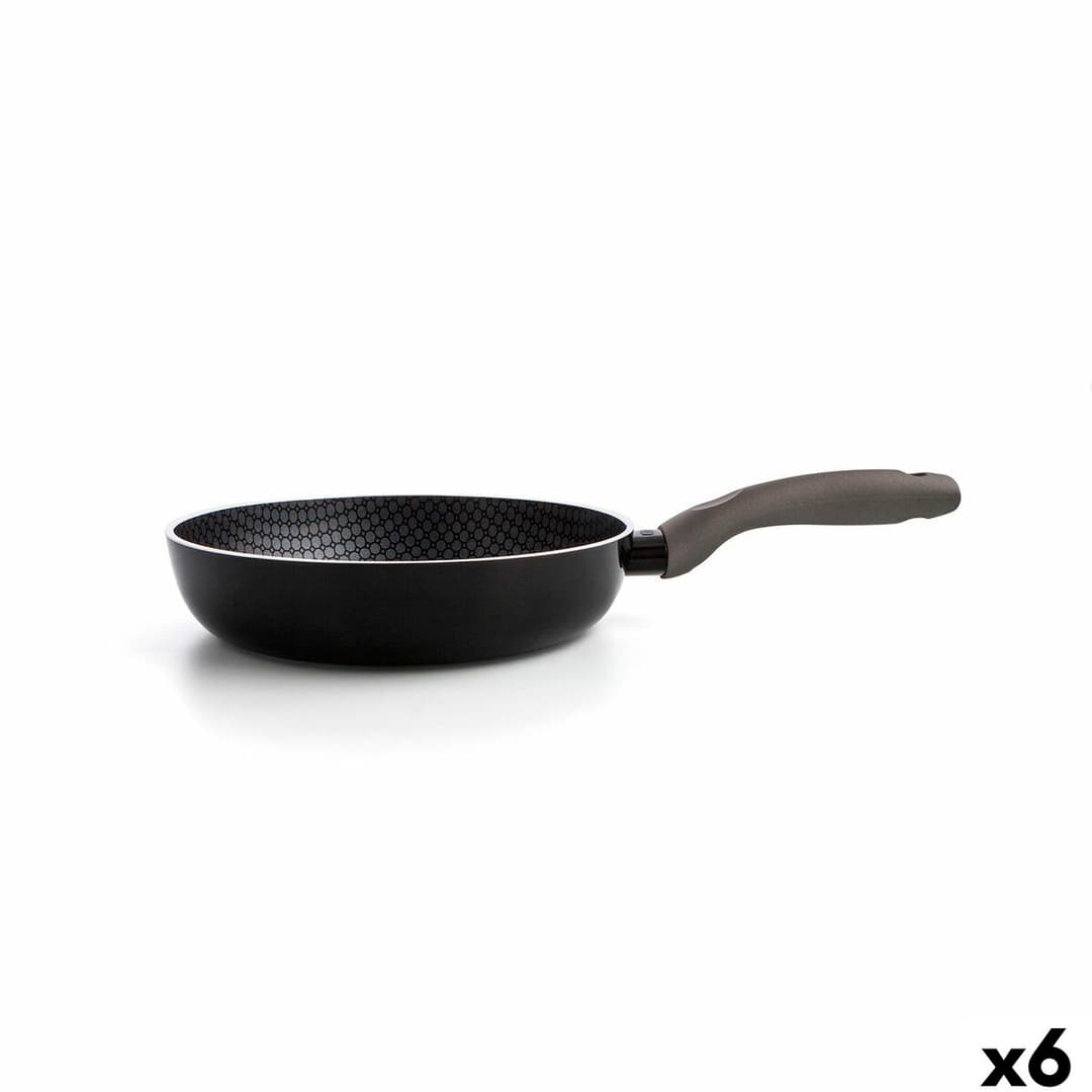 Pan Quid Honey Black Metal Ø 24 cm (6 Units)