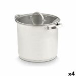 Casserole with glass lid Kinvara Silver 31 x 25 x 24 cm 31 x 23 x 24 cm Induction (4 Units)