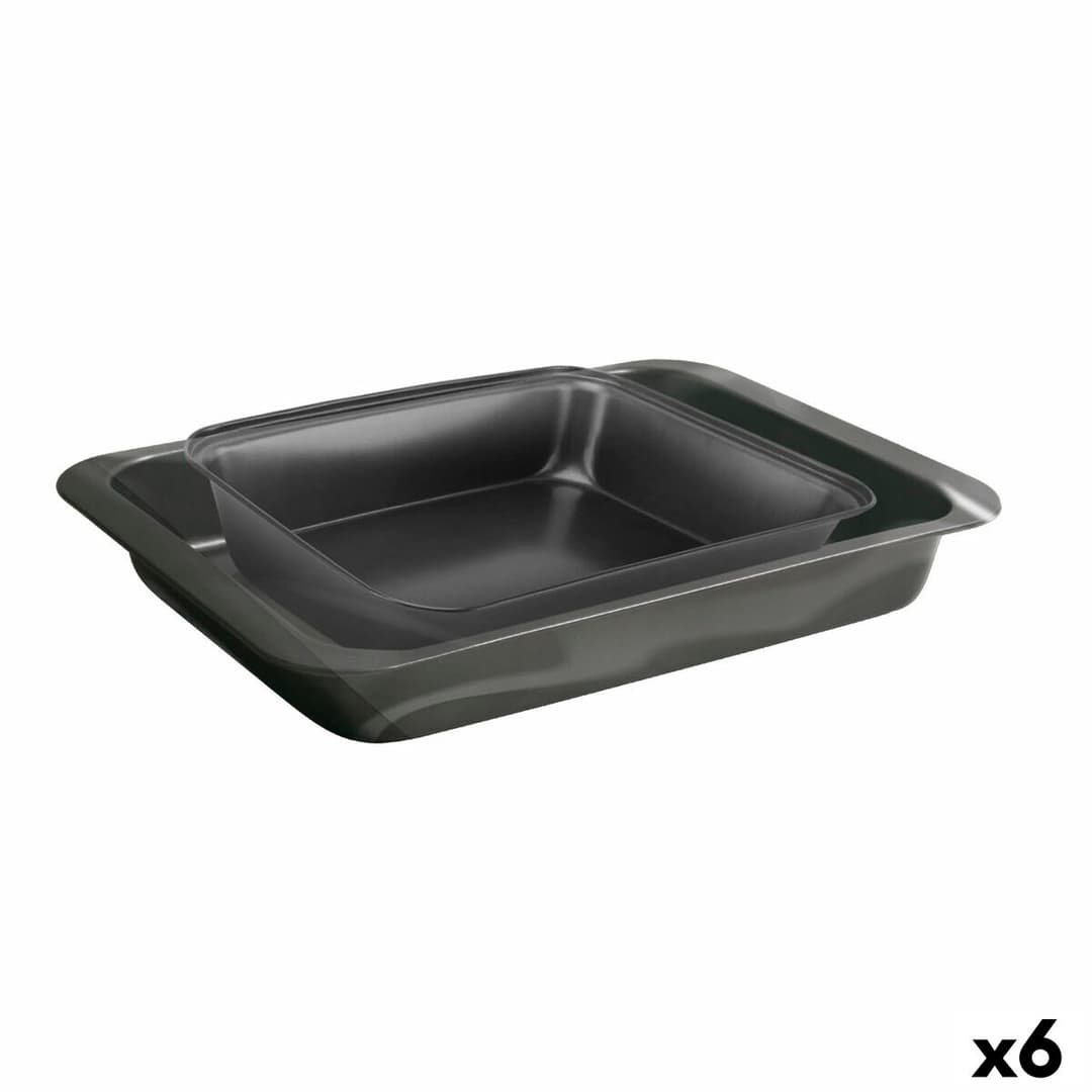 Baking tray Quttin Rectangular 34 x 24 cm 42 x 29 cm (2 Pieces) (6 Units)