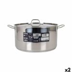Casserole with lid Quttin ø 34 x 18 cm (2 Units)