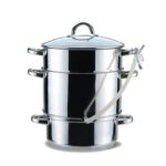 Steamer with Pan Feel Maestro MR-1030 Metal Silicone Stainless steel Tempered glass Ø 26 cm 8 L 4,5 L