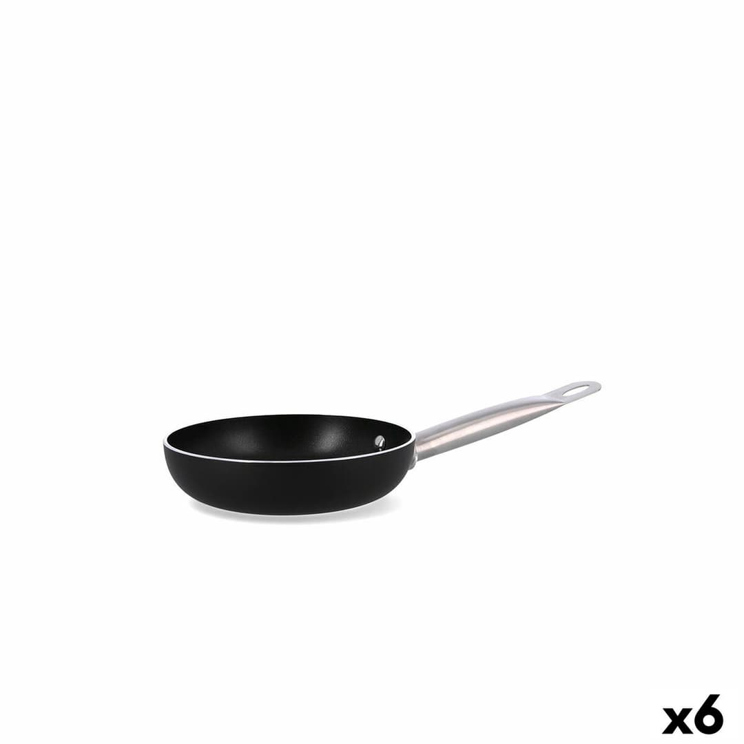Pan Quid Pro Chef Black Metal Ø 18 cm (6 Units)