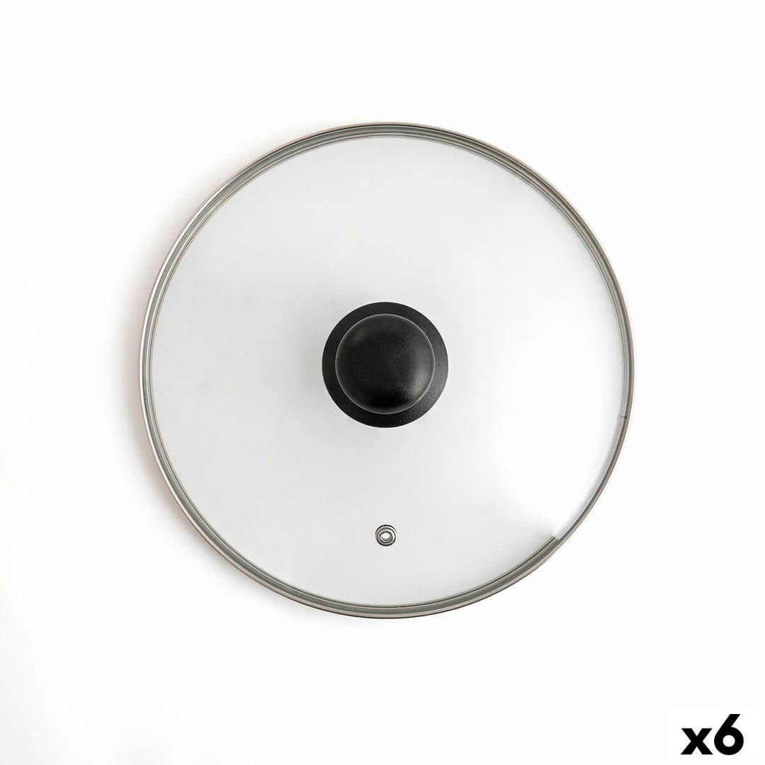 Pan lid Quid Renova Transparent Glass Ø 22 cm (6 Units)
