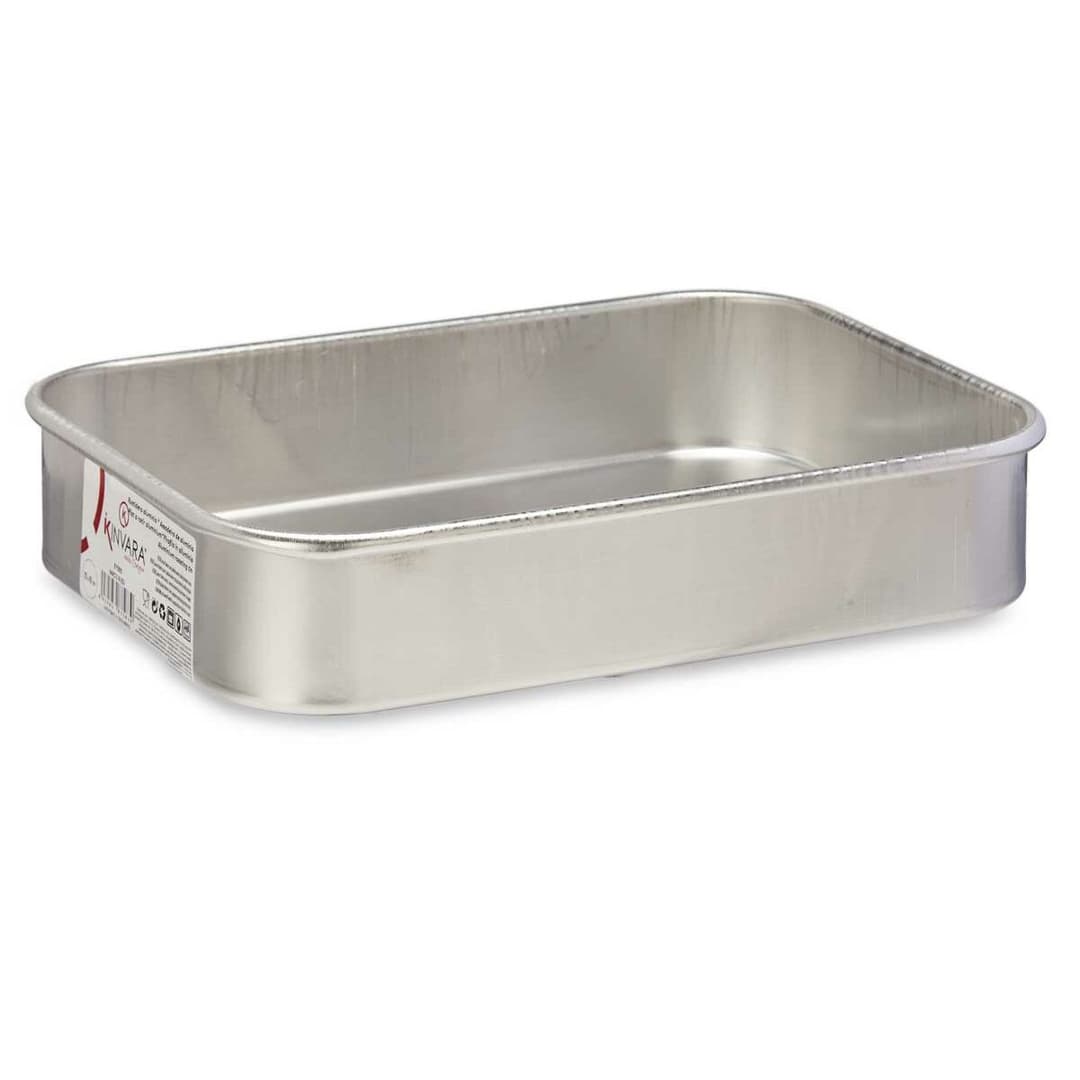 Roasting Tin Kinvara Silver Aluminium 26 X 5 X 19 CM
