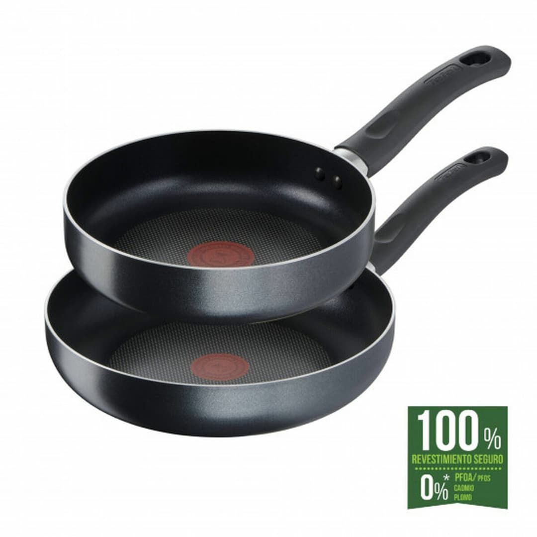 Pan Tefal EASY COOK 2UDS White Stainless steel