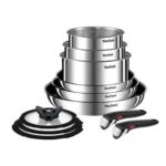 Cookware Tefal L897SB74 Black Red Steel 11 Pieces