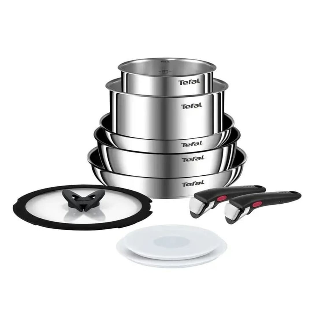 Cookware Tefal L897SA74 Black Red Steel 10 Pieces