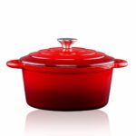 Casserole Alpina Red Cast Iron 3,8 L Ø 24 x 11,8 cm