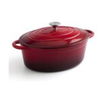 Casserole with lid Bidasoa Fierro Red 4,3 L 30 x 23 cm Ø 30 cm