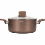 Casserole with lid Arthur Martin Pink 6 L 15 x 14 x 30 cm 2 Pieces
