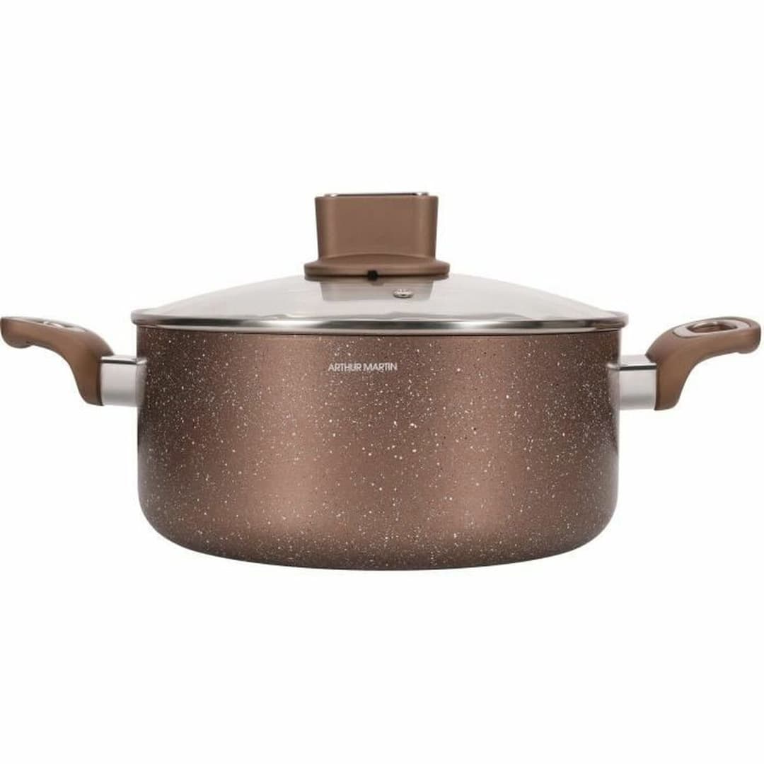 Casserole with lid Arthur Martin Pink 6 L 15 x 14 x 30 cm 2 Pieces