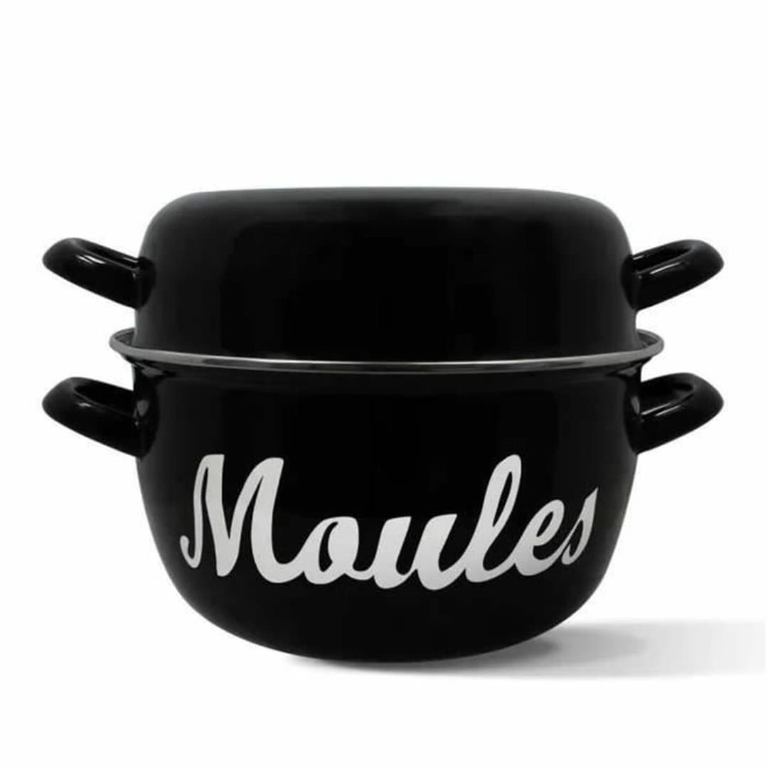 Pan Menastyl Black Glazed enamelled steel
